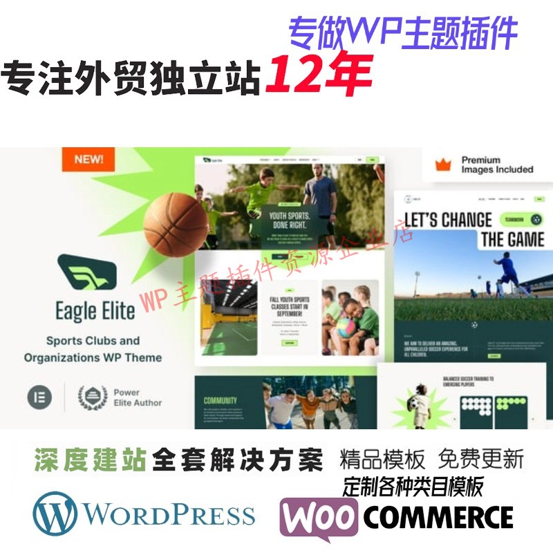 EagleElite-体育俱乐部 WordPress 主题足球俱乐部篮球队网站模板