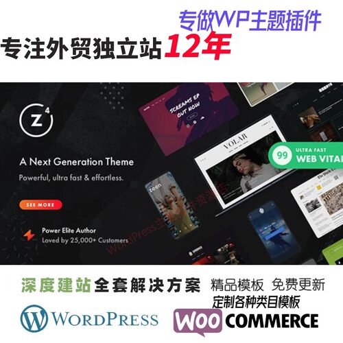 Zeen -报纸杂志新闻博客 WordPress 主题 + WooCommerce 网站模板