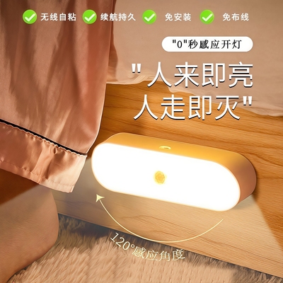人体感应小夜灯智能充电式感应灯