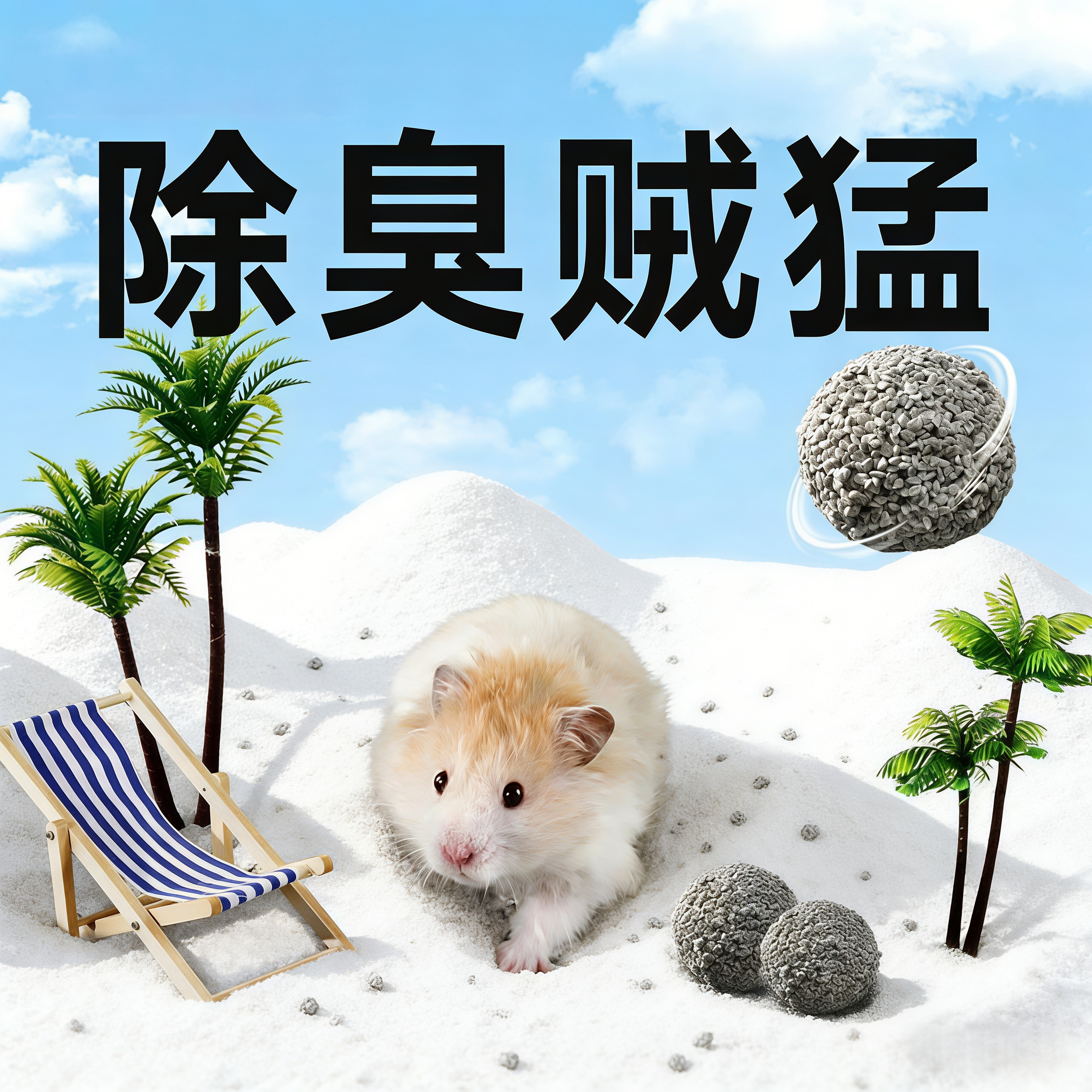 仓鼠浴沙尿沙二合一天然植物除味颗粒砂垫料金丝熊尿砂专用洗澡沙