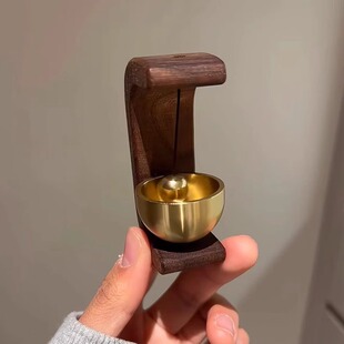 入户进门提醒挂件门铃铛门撞铃挂饰 家用多巴胺门铃木质风铃吸门式