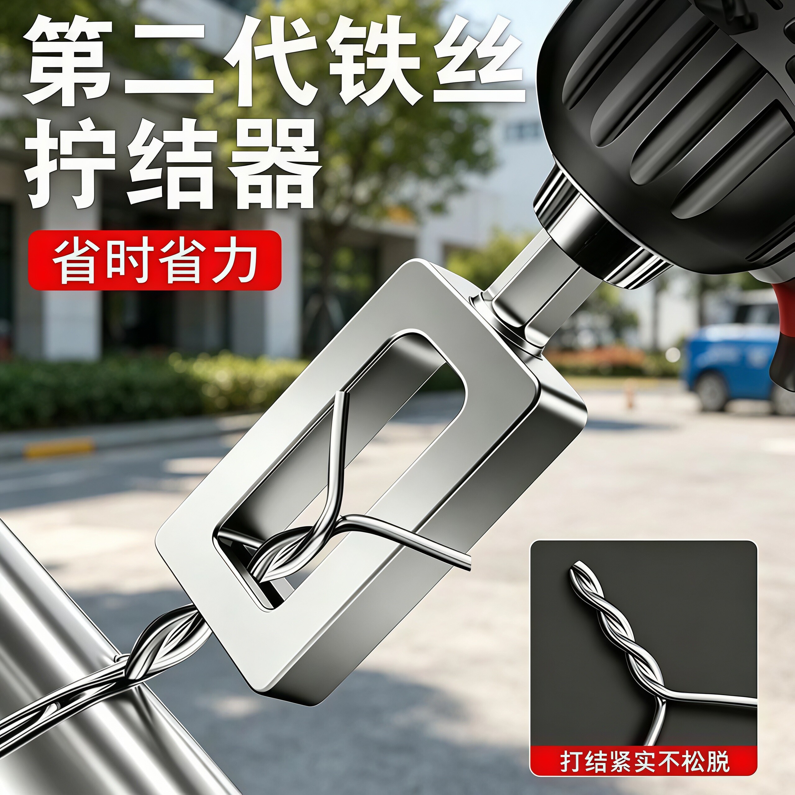 电动六角柄高效铁丝拧结器