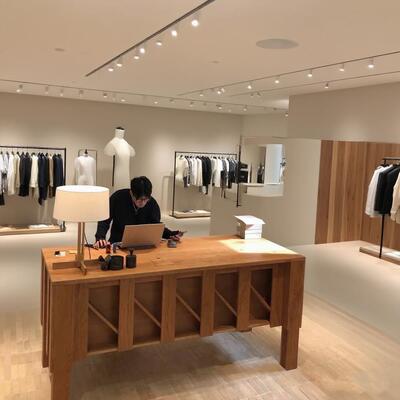 中古胡桃实木柜台服装店买手集合店收银台吧台中岛柜流水台展示台