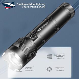 微笑鲨M60霸王龙强光手电筒户外超亮LED白激光变焦远射探洞巡逻灯
