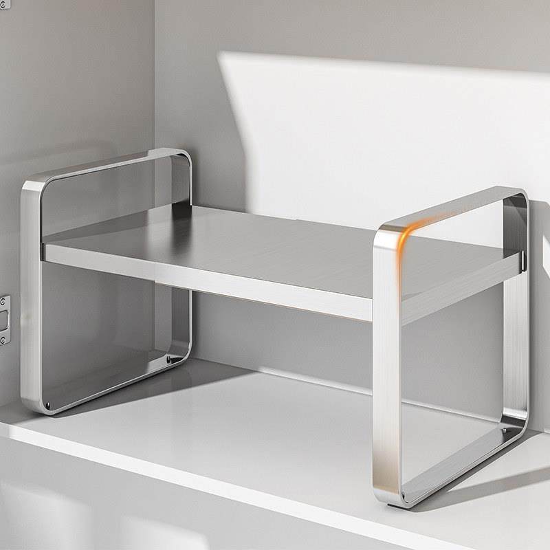 304不锈钢厨房置物架整体橱柜隔板分层架可伸缩台面柜内锅具收纳,厨房/烹饪用具,厨房置物架/置物柜/角架,淘宝优惠券,粉丝福利购,淘宝优惠卷