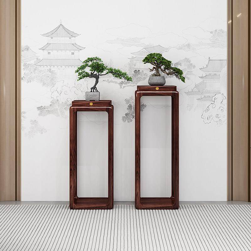 乌金木全实木花架子置物架新中式客厅落地式阳台花架木质盆景架,住宅家具,花架/花几,淘宝优惠券,粉丝福利购,淘宝优惠卷