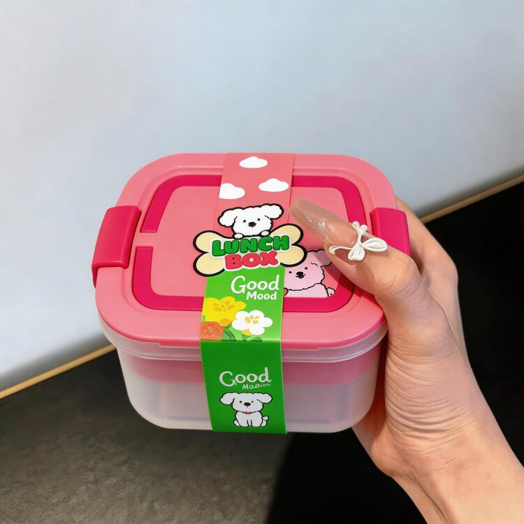 可爱保鲜盒水果便当盒食品级密封饭盒分装盒带盖上班族便携外出