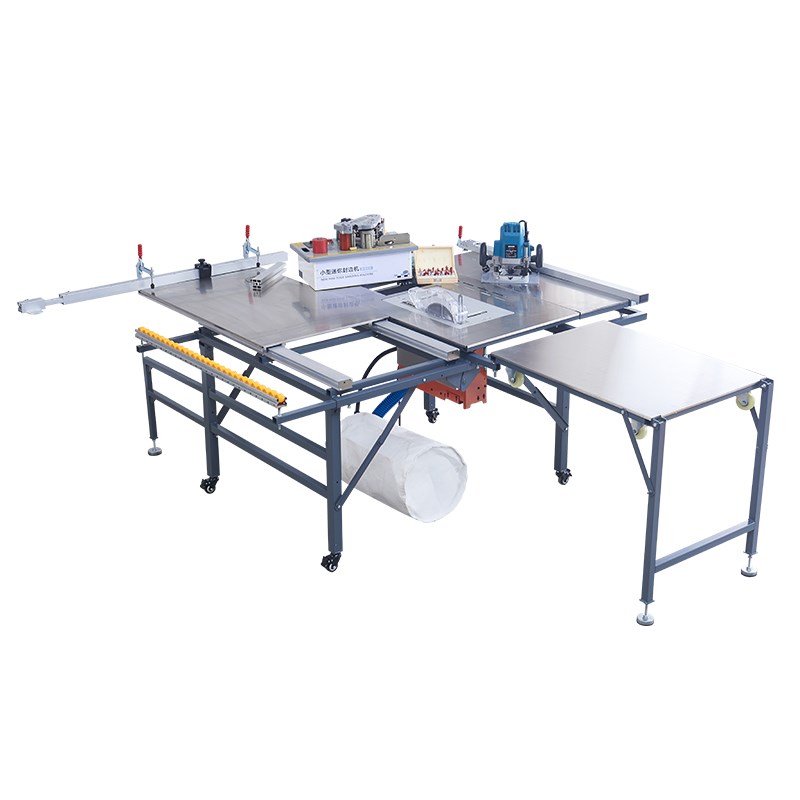 折叠木工推台锯多功能精密轨道推拉静音无刷无尘子母锯工作台锯台