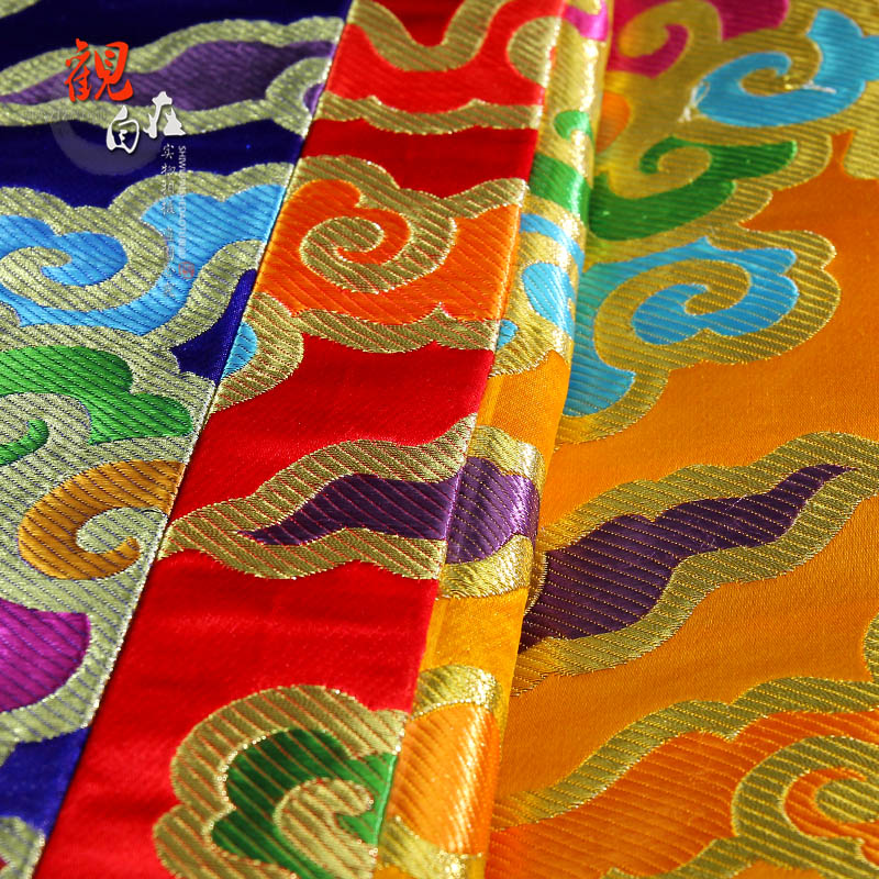 民族风刺绣桌布家用装饰桌布藏式祥云纹小方形台布供桌布桌裙布艺