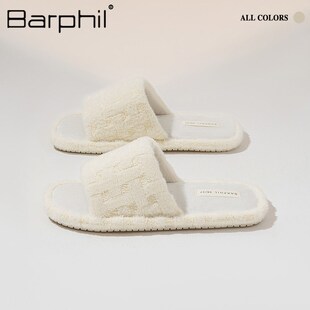 Barphil棉拖鞋女2024新款室内家居时尚防滑男士情侣棉拖软底家用