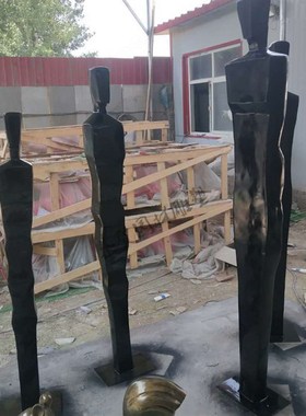 现货玻璃钢商业空间抽象人物雕塑艺术品办公室客厅酒店装饰摆件