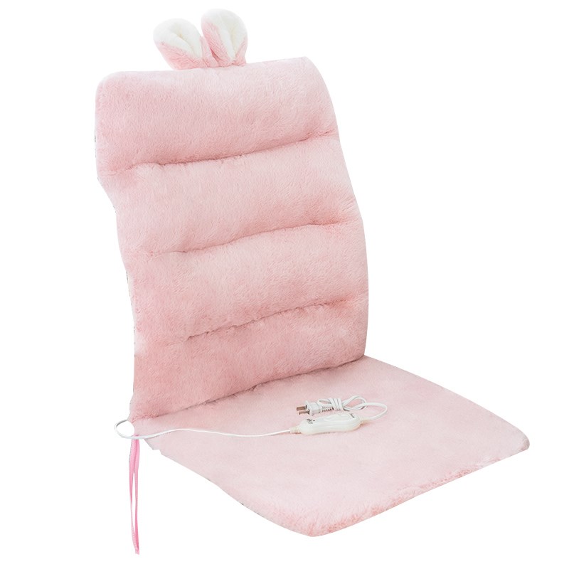 冬季加热坐垫办公室久坐学生宿舍椅子垫电脑椅座垫靠背一体厚屁垫