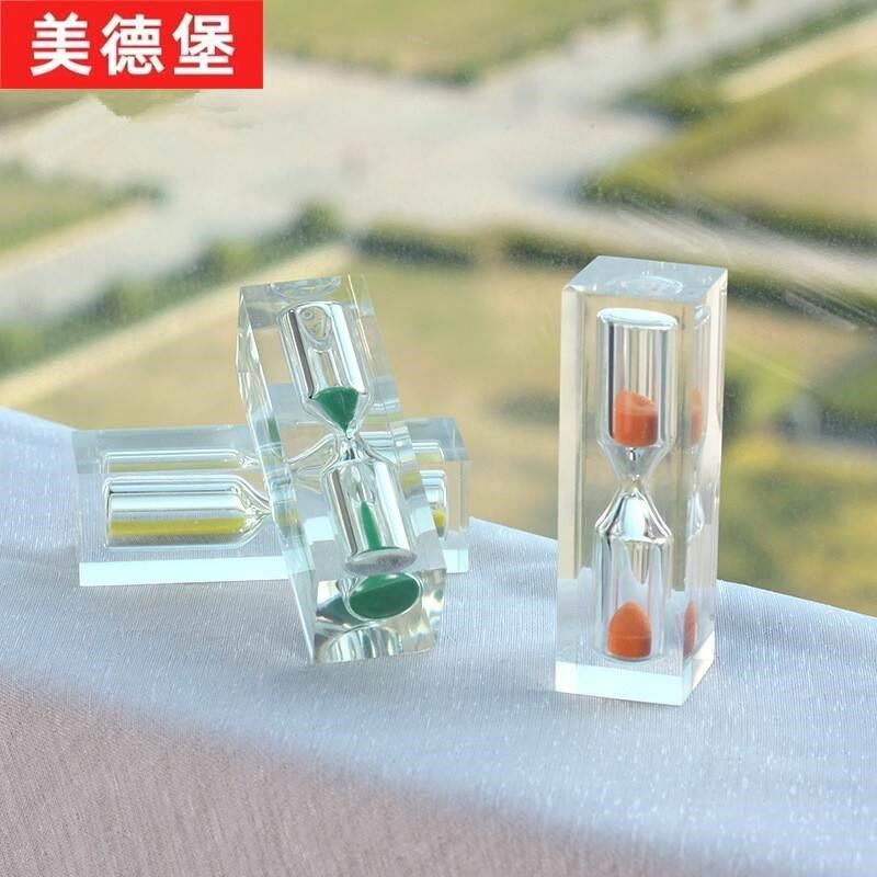 易碎耐摔水晶创0秒沙漏1分钟时器儿童不礼物意玩具6计0秒