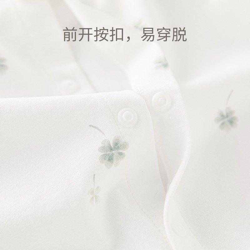 乖奇熊男女宝宝连体衣春夏季长袖空调服婴儿无骨哈衣爬服薄款