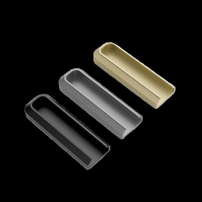 22/25板厚衣柜门隐形意式窄边拉手内嵌开槽隐藏高门暗扣黑色把手,基础建材,隐形拉手,淘宝优惠券,粉丝福利购,淘宝优惠卷