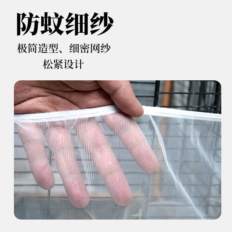 鸟笼网纱罩防撒食防飞毛鸟笼衣防尘罩防溅鸟笼罩防溅网纱罩防羽罩