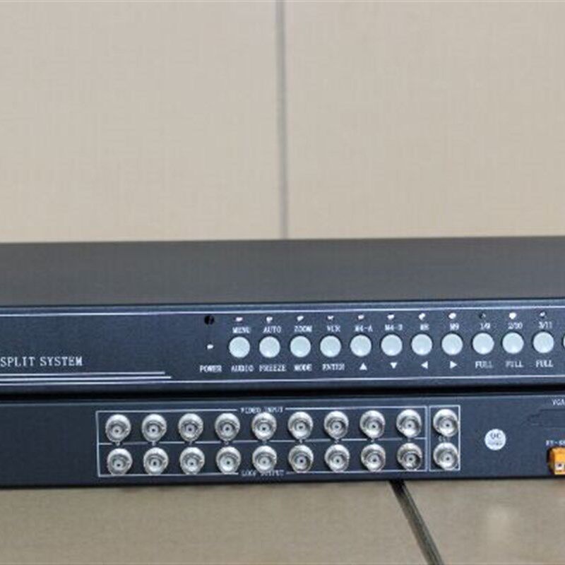 机架式5路/6路/8路p全实时画面分割器,带断电记忆,可选VGA输出