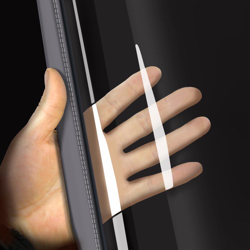 空调隔风门帘高透明粘贴防蚊帘磁吸防风免钉软皮pvc防水隔味帘子