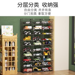 汽车模型展示架儿童家用落地架子铁艺玩具车分层模型展示柜陈列架