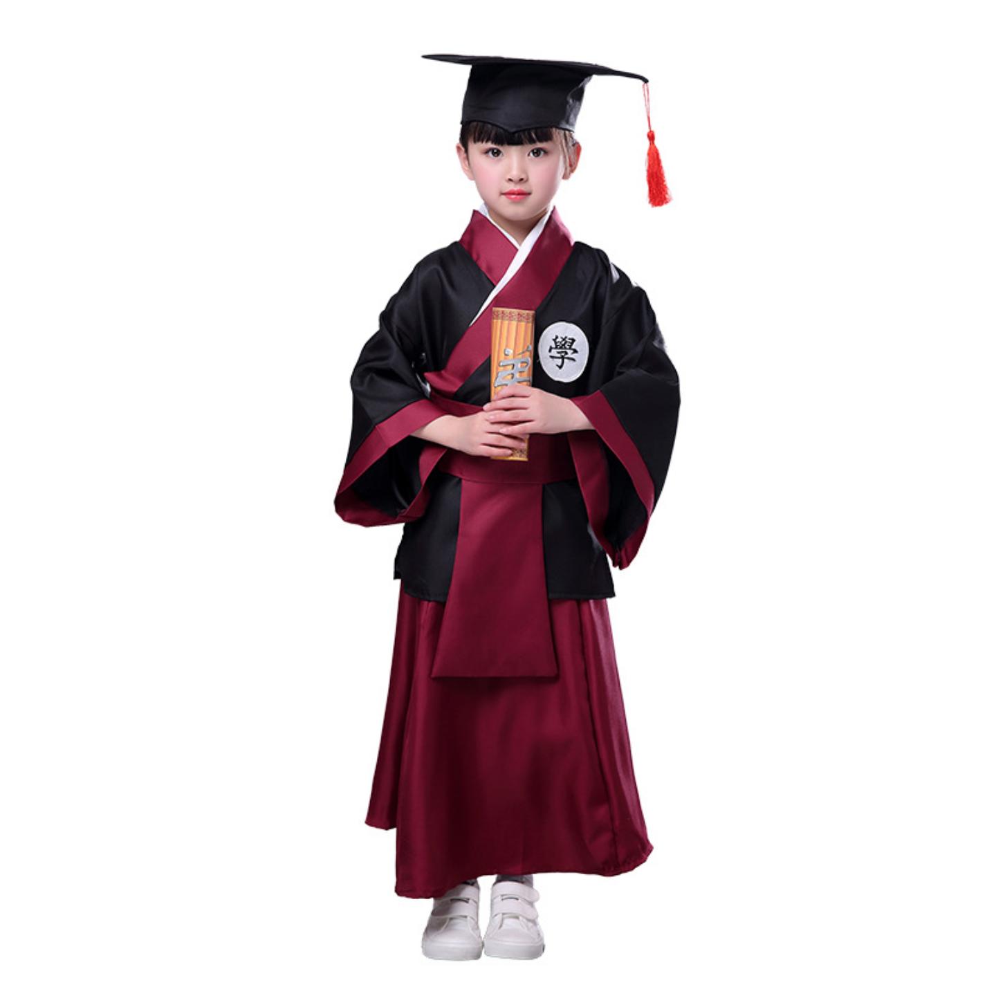 儿童幼儿园毕业典礼学士服演出服