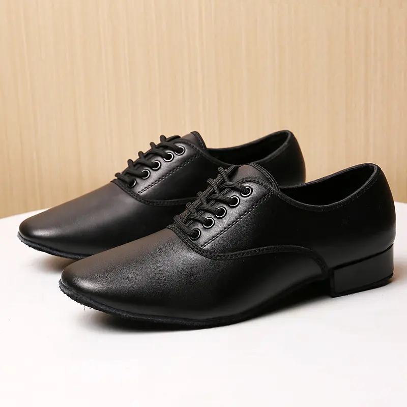 长少小牛纹男士摩登舞鞋男舞蹈鞋广场舞鞋成人真软底国标舞拉丁舞