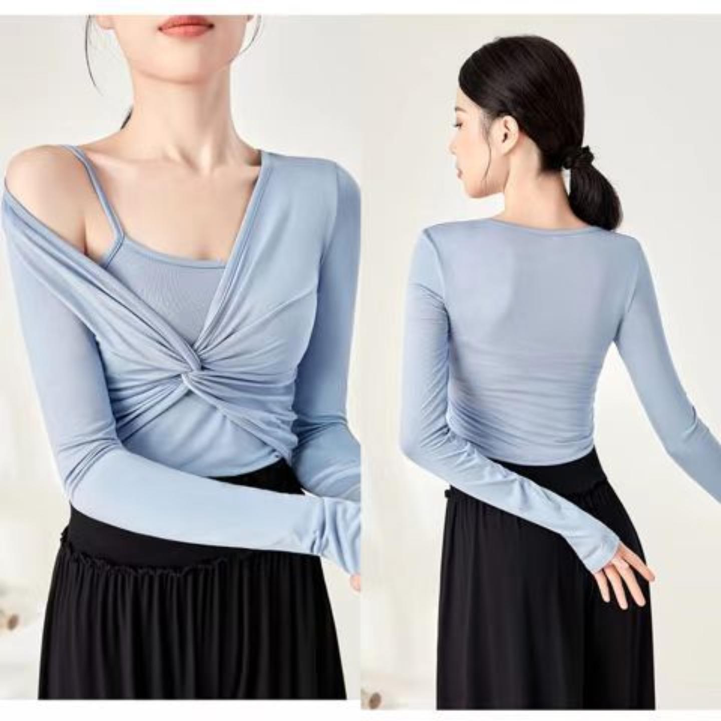 舞蹈服现代练功上衣女中国古典舞