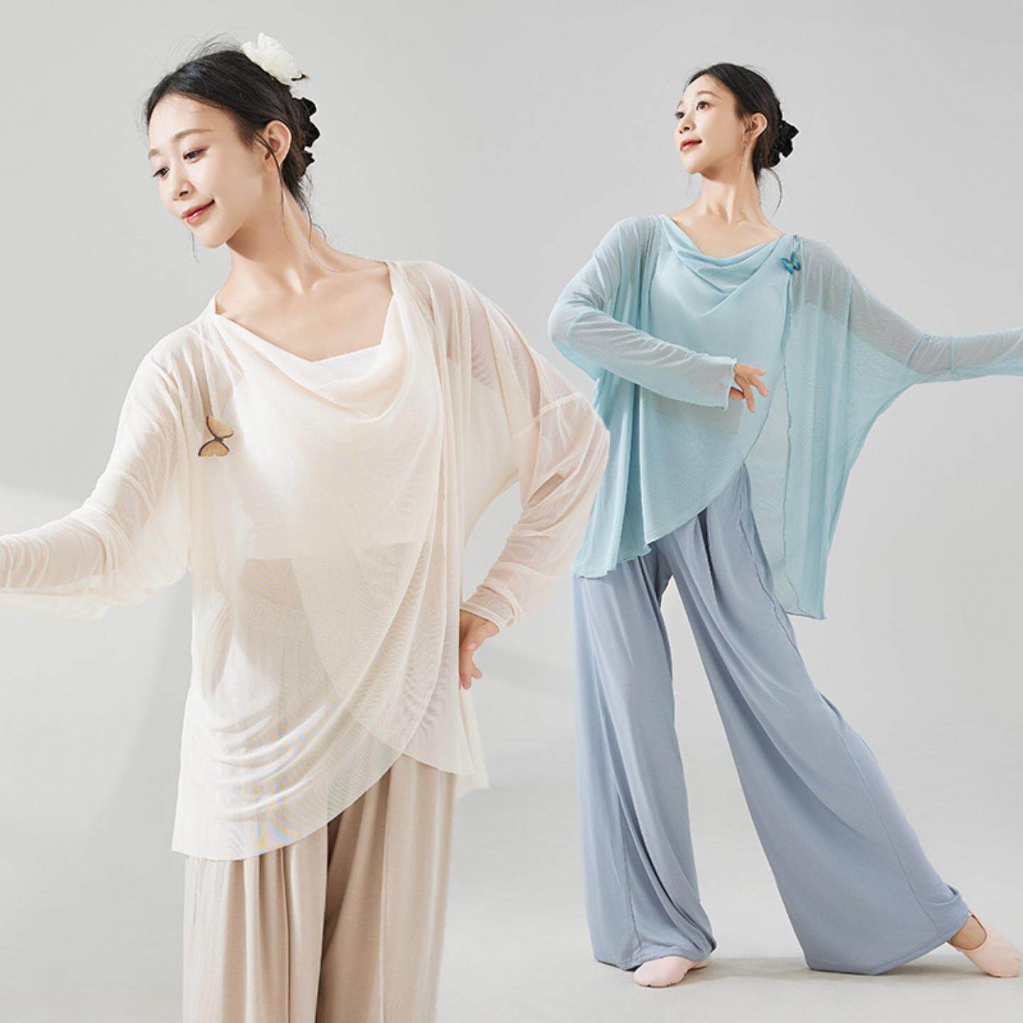 舞蹈服成人夏季古典汉服纱衣飘逸