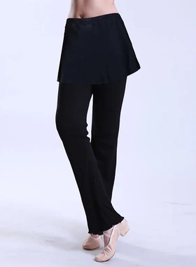 红舞鞋舞蹈裤柔波比裙裤现代广场舞蹈裤女瑜伽练功裤24091