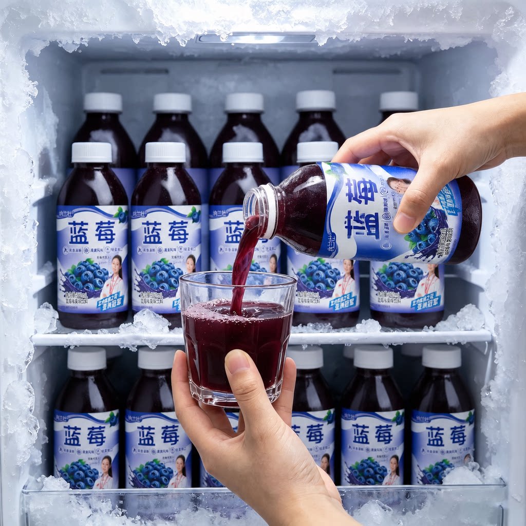 【全新日期】蓝莓汁整箱360ml*24瓶无糖0脂0卡酸甜解腻特价批发