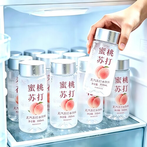 苏打水整箱24瓶*350ml无气0脂0卡无糖饮料瓶装饮用水特原味白蜜桃