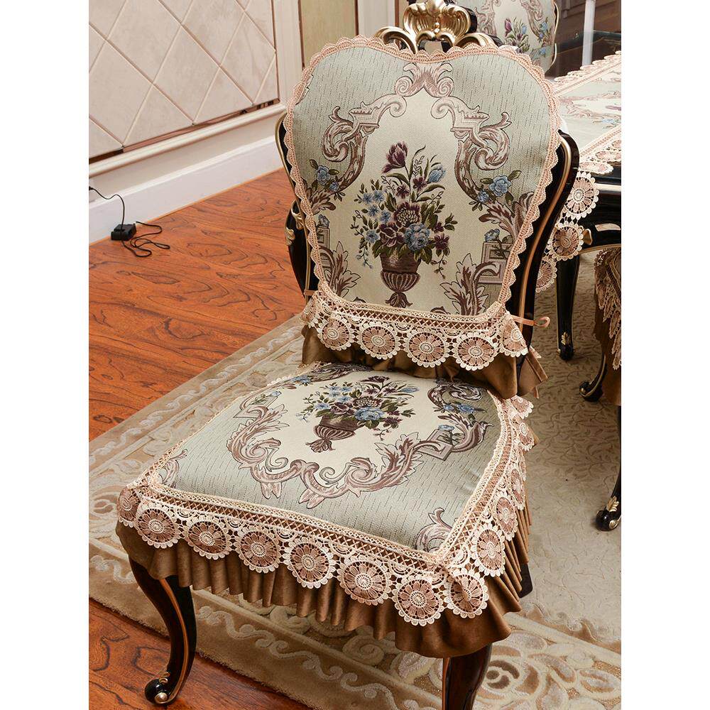 欧式餐椅垫椅子背高档防滑餐椅套装茶几桌旗桌布餐桌套定做四季