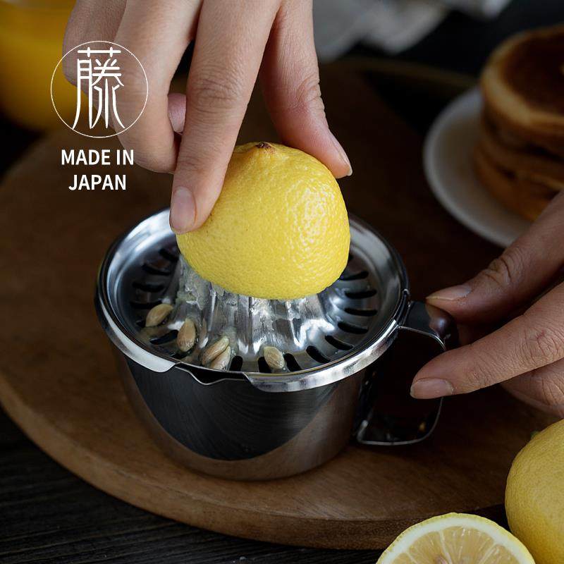 日本进口宫崎制作所不锈钢手动榨汁机家用橙子柠檬榨汁神器压榨器