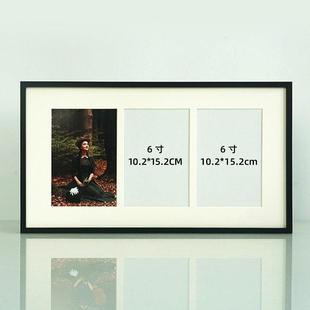 铝合金6寸多孔相框DIY定制照片打印加相框细窄长条相框画 画框装