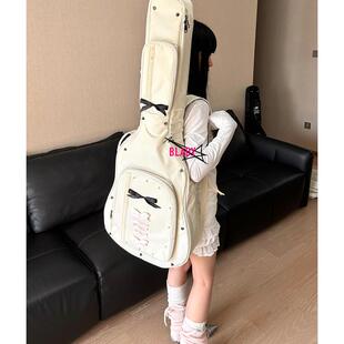 【浪漫病】吉他包韩系芭蕾风高颜值41寸木吉他电吉他贝斯加厚琴包