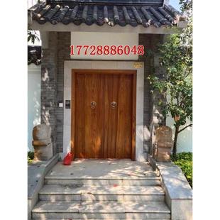 木门老榆木大门中式门楼进户双开门实木彷古大门别墅大门户外庭院