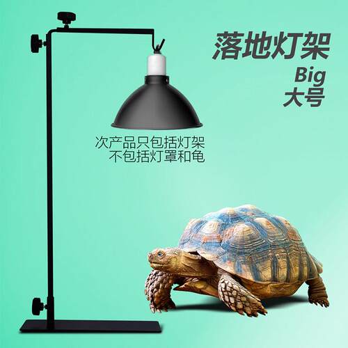 植物生长灯架落地多肉补光灯架爬宠晒背灯金属支架伸缩太阳灯挂架