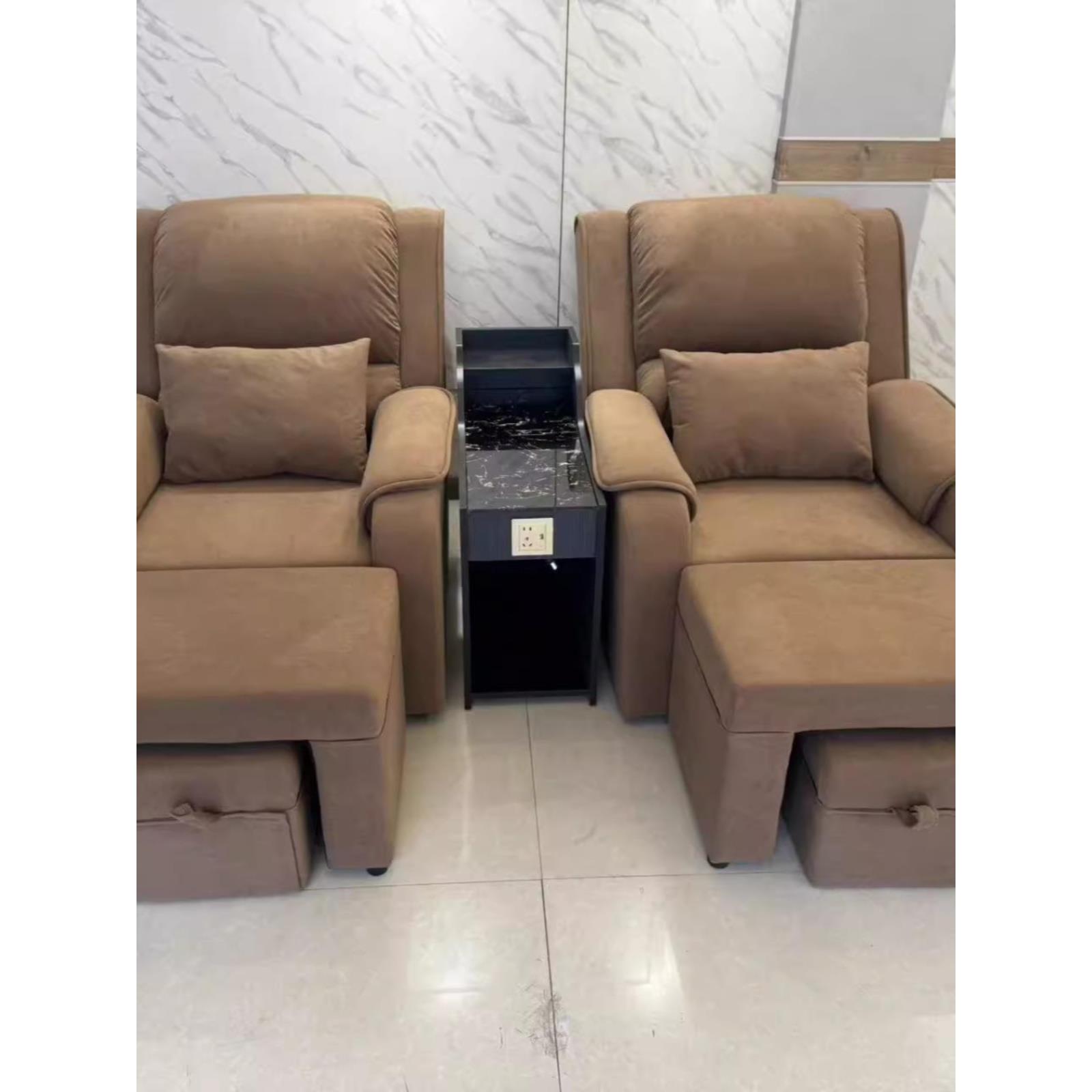 足浴足疗沙发电动美甲美睫沙发按摩可躺椅子修脚洗脚床洗浴美足椅