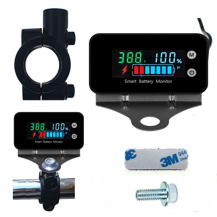 防水电动车摩托汽车电瓶三元铁锂蓄电池电压电量表显示器厂家直销