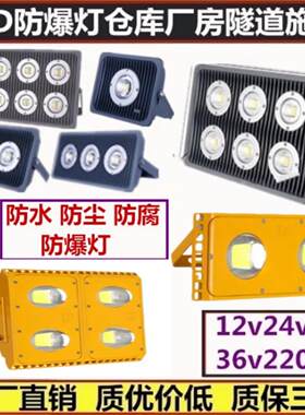 LED防爆灯200W100W工地施工隧道投光灯36v24伏低压仓库厂房照明灯