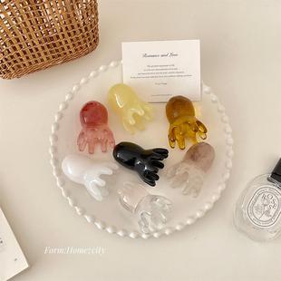 按摩梳头疗舒缓梳树脂便携梳子疏通经络梳女生梳 7个颜色小章鱼