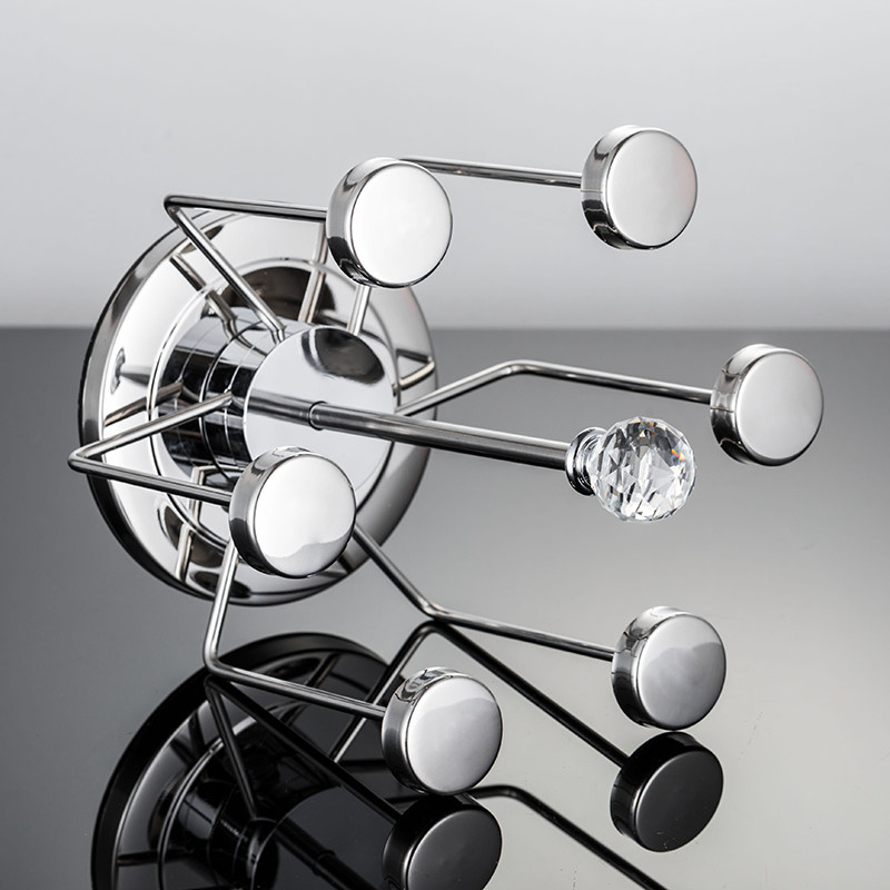 玻璃杯架子沥水架304不锈钢水杯倒挂挂架托盘家用收纳杯子置物架