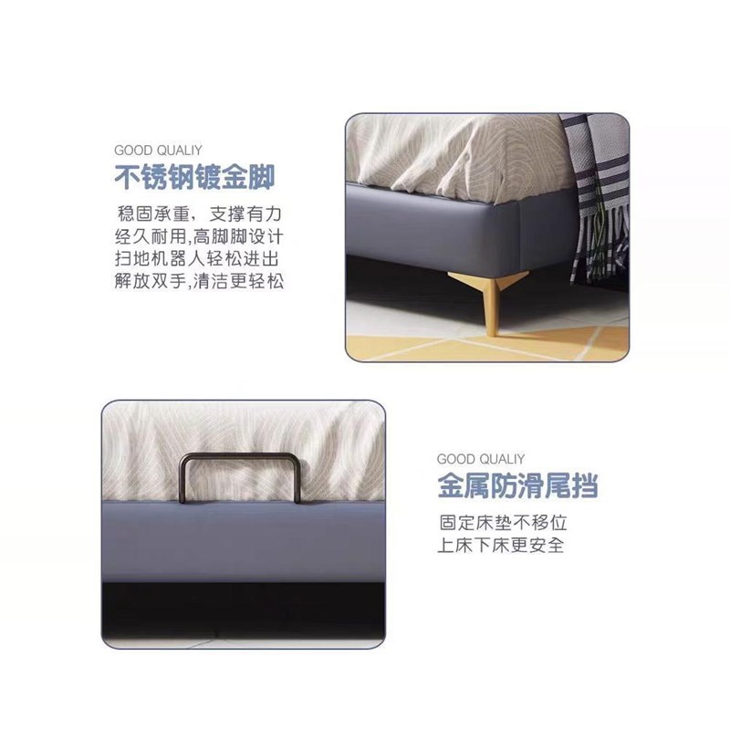 儿童床现代简约1.35米男孩单人床女孩公主床1米2童趣实木软包床