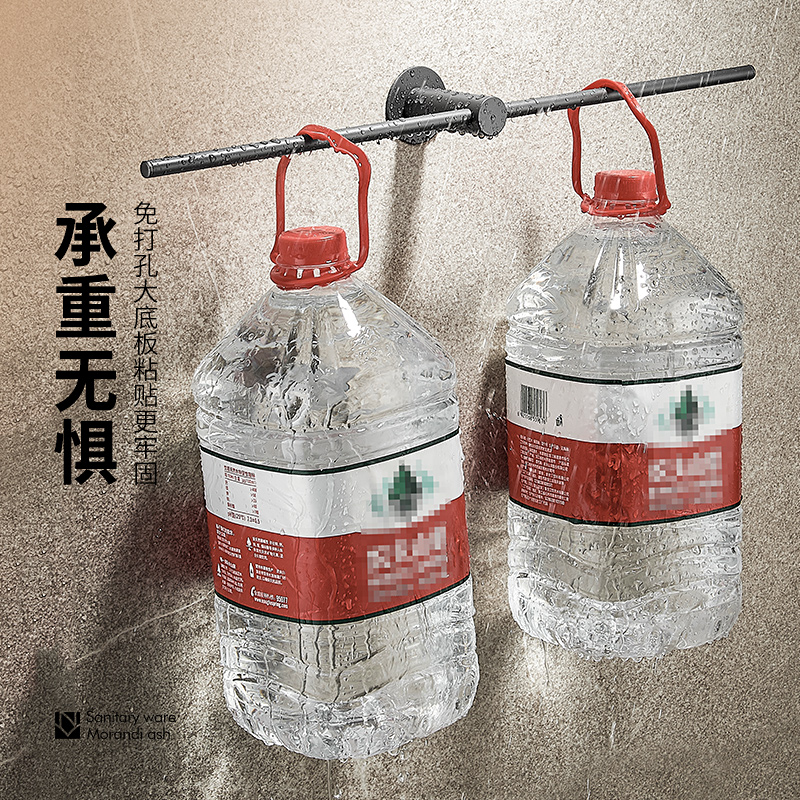 枪灰浴室拖鞋架免打孔卫生间置物架304不锈钢厕所门口收纳沥水架