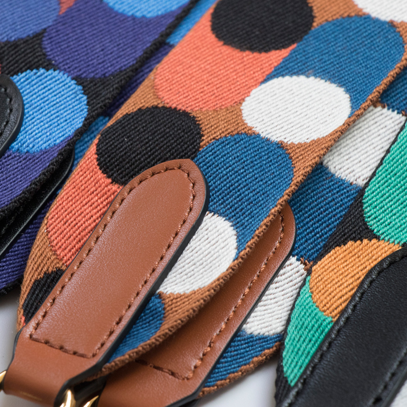 圆点帆布包带斜挎带替换包肩带配件包包宽肩带包背带单肩带潮