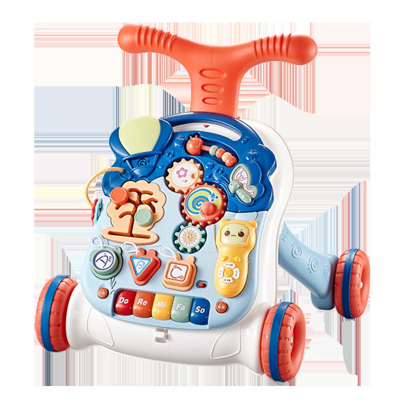 婴儿学步车宝宝学走路儿童防侧翻o型腿女孩1助步手推车多功能玩具