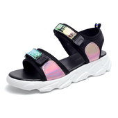 2021年新款 运动凉鞋 学生休闲鞋 女鞋 女夏 子女士软底平底沙滩鞋 夏季