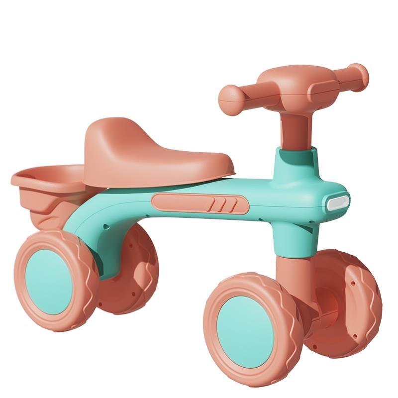 儿童平衡车1一3岁滑滑车宝宝无脚踏小孩四轮婴幼儿学步溜溜车滑行
