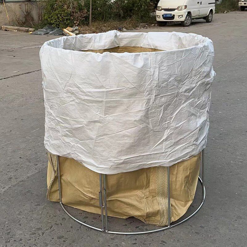 圆形吨袋支架吨包袋支撑口架子太空集装吊袋撑口袋神器可移动拆卸