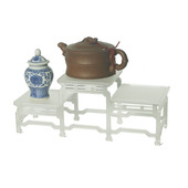 桌面压克力博古架茶具置物架茶壶摆件展示托架茶室小型收纳层架定