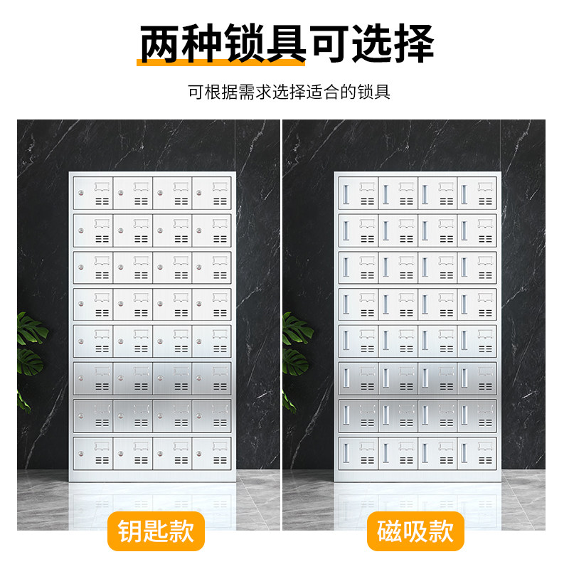 不锈钢食堂碗柜多门防潮储物柜员工饭盒餐具柜带锁收纳柜商用餐柜